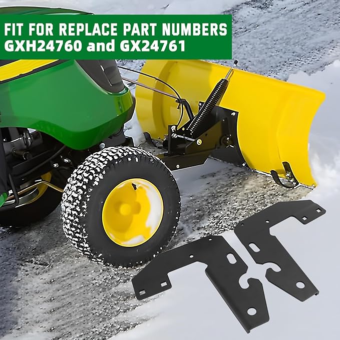 AUTOVIC Snowplow Mounting Brackets Front for John Deere 46" Shovel/Snow Sweeper Mounting Bracket Replace for GXH24760 GXH24761 1Pair