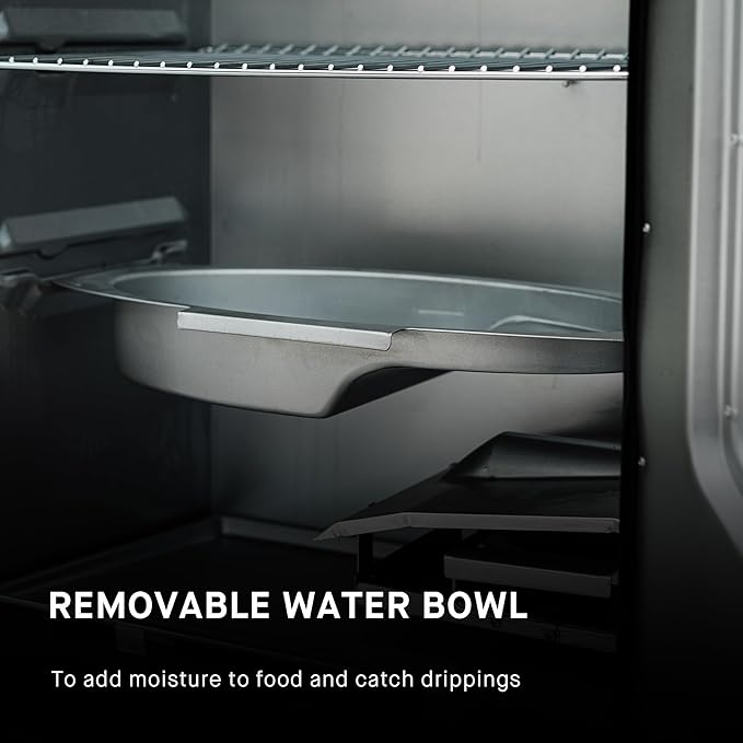 Masterbuilt® 30-inch Digital Electric Vertical BBQ Smoker with Side Wood Chip Loader, Chrome Racks and 710 Cooking Square Inches in Black, Model MB20071117