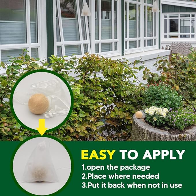 Squirrel Repellent Outdoor, Mint Squirrel & Chipmunk Repellent for Outdoor, Keep Squirrels Out of Garden, Squirrel Repellent Safe for Gardens/Bird Feeders/Attic & Yard, Easy-to-Use - 12p