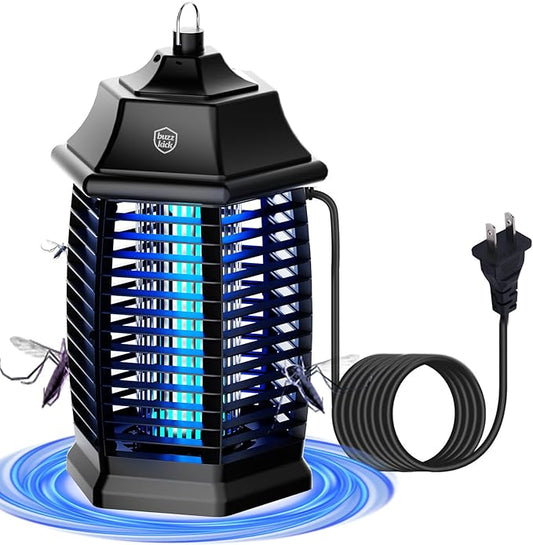 Bug Zapper Indoor, Electric Mosquito Fly Zapper Effective 4000V Plug in Insect Zapper Flies Traps 6.5 FT for Home Patio Office Courtyard