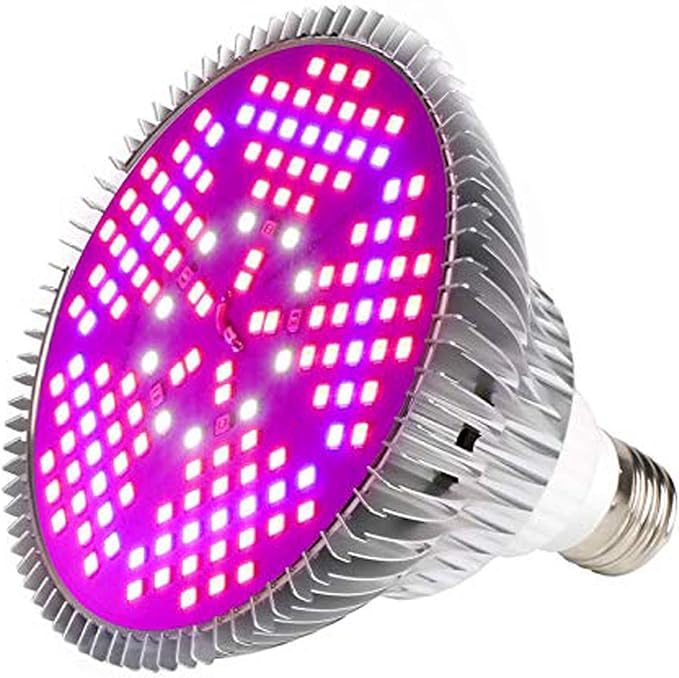 100W Led Grow Light Bulb Full Spectrum,Plant Light Bulb with 150 LEDs for Indoor Plants,E26/E27 Socket,Grow Lamp for Hydroponic Indoor Garden Greenhouse Succulent Veg Flower