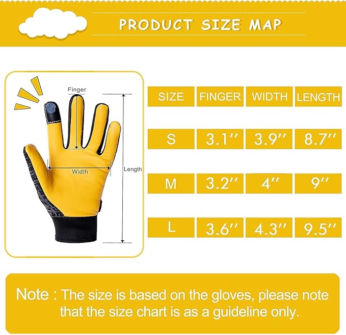 Gardening Gloves for Women and Men, Touchscreen Sheepskin Leather Garden Work Glove for Flex Breathable Yard Working
