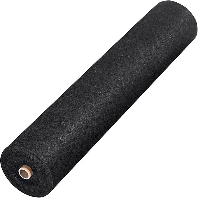 VEVOR Geotextile Landscape, 6ft x 50ft 8 oz, Non-Woven PP Drainage 350N Tensile Strength & 440 N Load Capacity, for Ground Cover, Garden Fabric, French Drains, Black