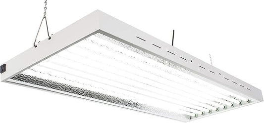 4Ft X 19in 8 Lamps 400W T5 Fluorescent Grow Lights with 40000 Lumens and 6500K Sun Light, Great for VegGrow Stages of Indoor Garden. Fast Growing!