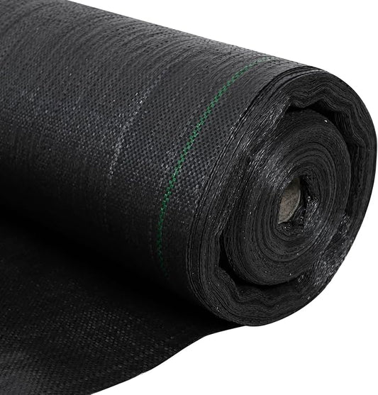 4ft x300ft Black Weed Barrier Landscape Fabric Heavy Duty 3.2OZ French Drain Fabric Ground Cover Weed Cloth for Erosion Control，Outdoor Gardening Weed Control Mat