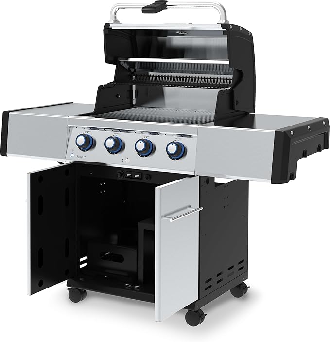 Broil King 956314 Regal S 420 Pro Propane Gas Grill, 4-Burner, Stainless Steel