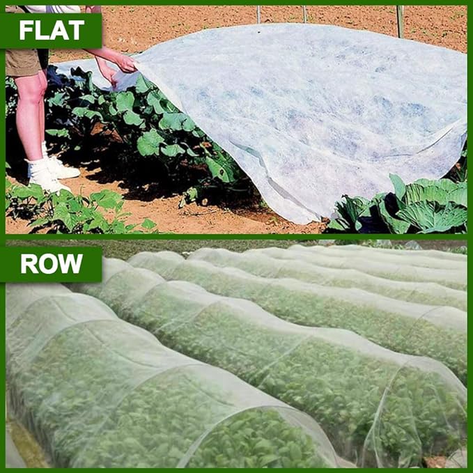 7 x 17 FT Plant Covers Freeze Protection – 1.2oz/yd² Frost Blankets for Outdoor Plants, Winter Tree Protection Cloth, Garden Frost & Heat Shield Floating Row Cover