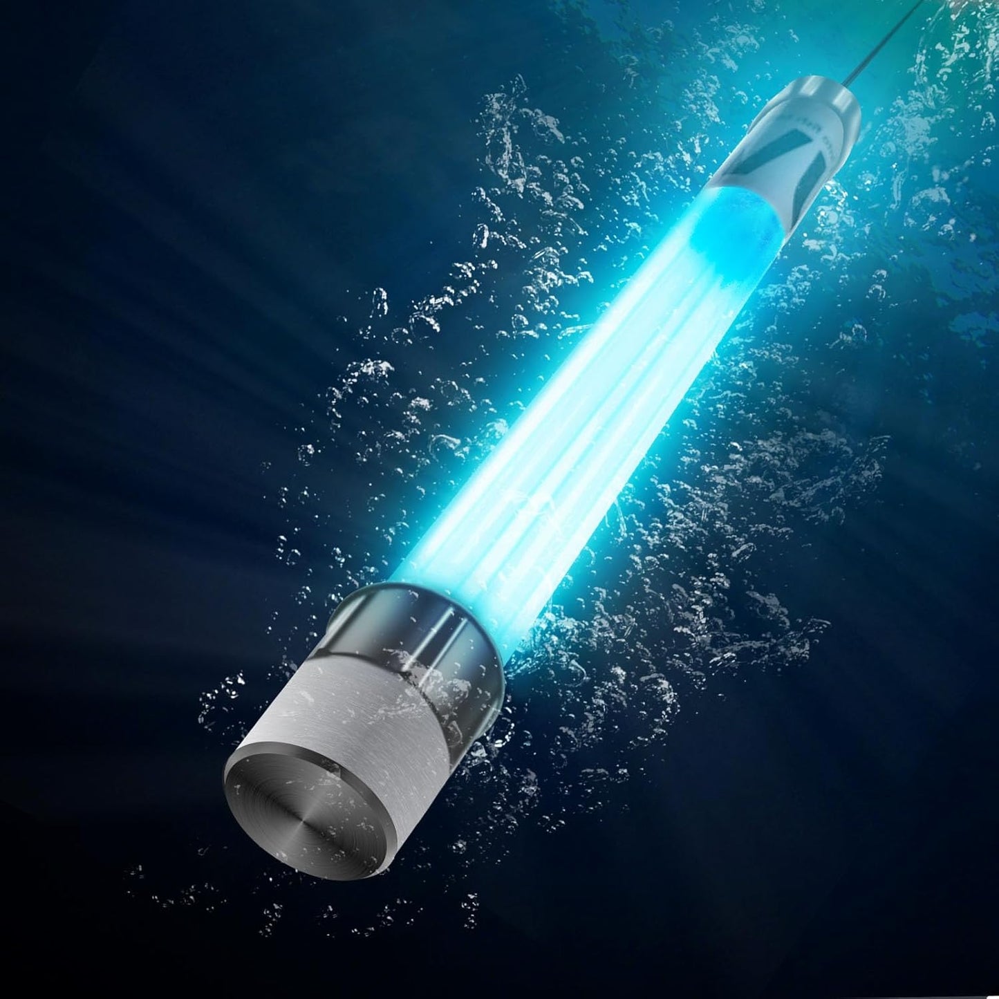 32W Aquarium UV Light for 200-3000 Gallon, UV Pond Water Clarifier for Koi Pond, Swimming Pool, Spa, Large Fish Tank, Cold Plunge UV Light for Pond Algae Control