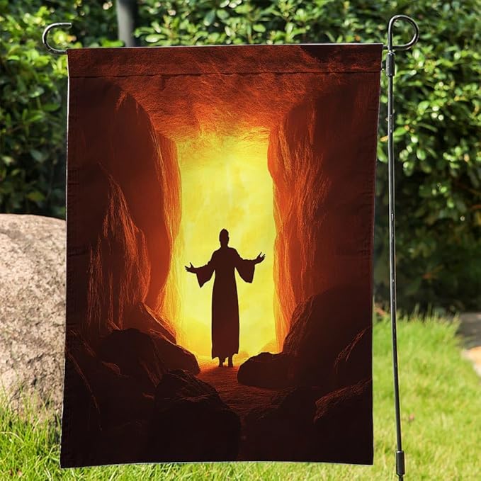 BirthJesus Outdoor Garden Flag 12X18 Inches Double Sided Seasonal Garden Flag