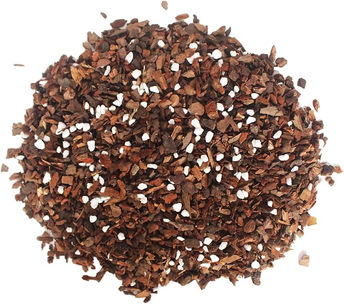 5QT Orchid Potting Mix with Mix Pine Bark & Perlite, Orchid Repotting Soil Medium Great for Indoor Plant Root Climbing & Expanding