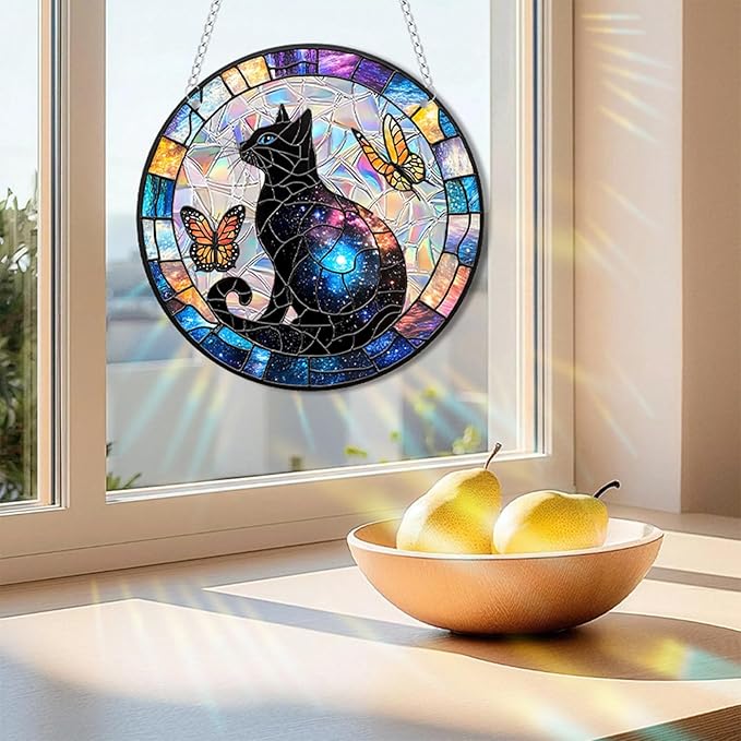 Sun Catchers Indoor Window, Acrylic Rainbow Suncatcher Window Hanging Decoration for Living Room Bedroom Summer Home Balcony Ornaments Decoration