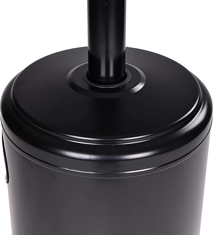 48,000 BTU Outdoor Propane Patio Heater with Wheels, Commercial & Residential, Black