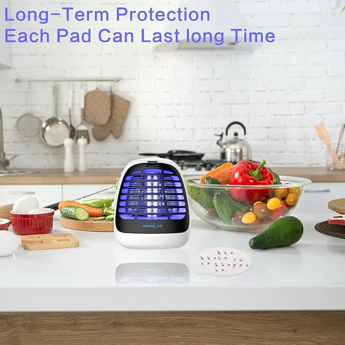 Qualirey 144 Sheets Refill Glue Boards Mosquito Trap Indoor Flea Trap Refills Fly Glue Boards Discs Indoor Insect Trap 4.33 Inch Fits Most Models Indoor Mosquito Killer Lamp