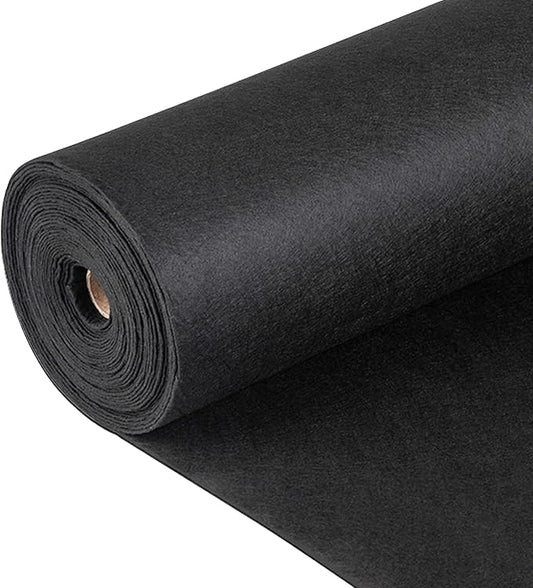 VEVOR Geotextile Landscape Fabric, 3ft x 100ft 4 oz, Non-Woven PP 350N Tensile Strength & 440 N Load Capacity, Drainage Ground Cover, Garden Weed Barrier, French Drains, Black