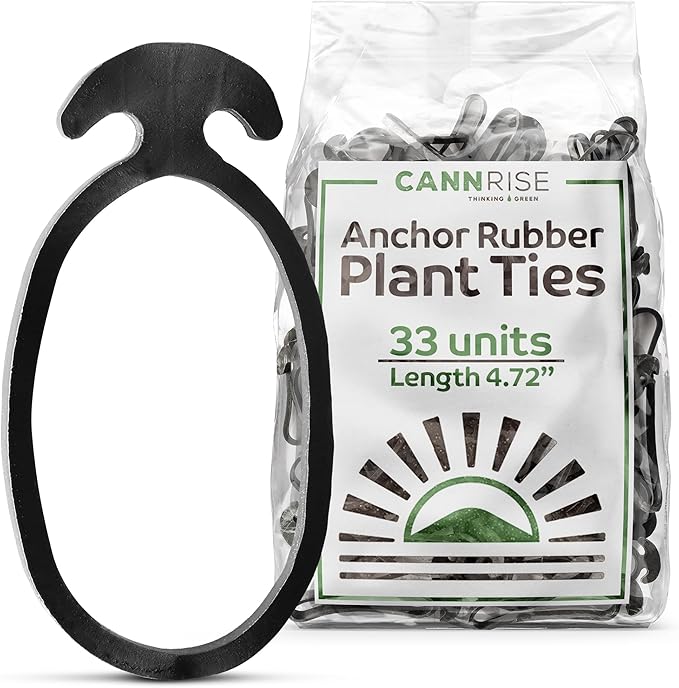 Anchor Rubber Bands for Trellising – 33 Pack of 12 cm/4.72 inches Rubber Bands for Outdoor Plant Support, Climbing Plants, Grape Vines, Trees – UV-Protected, Elastic, Multi-Purpose Use