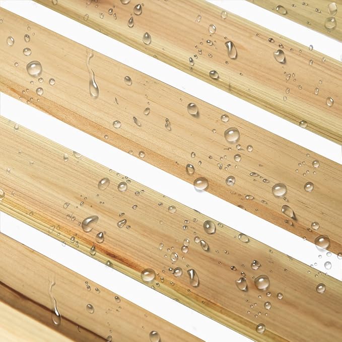 Giantex Potting Bench Table for Outside Natural Wood Garden Plant Lawn Patio Table Storage Shelf Metal Tabletop Outdoor Workstation Flower Pot Bench (Natural Fir w/Cabinet)