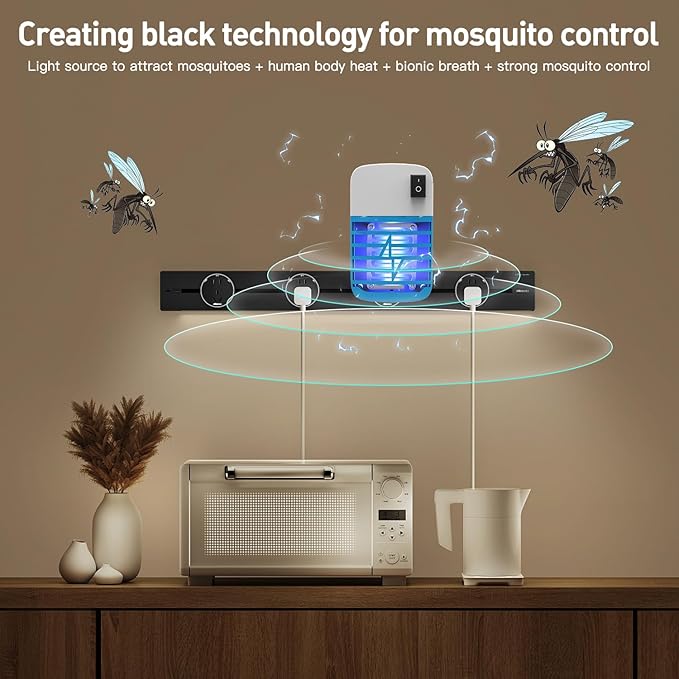 Bug Zapper Indoor, Fly Trap for Indoors, Electronic Mosquitoes Killer Mosquito Zapper with Blue Lights for Living Room, Home, Kitchen, Bedroom, Baby Room, Office(6 Packs)