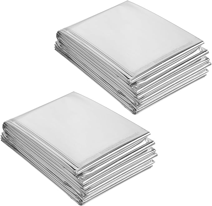 2 Pcs Plant Growth Mylar Films, 82.6 x 51.2 Inch Garden House Covering Foil Sheets High Reflective Mylar Film for Plant Growth, Grow Room, Camping