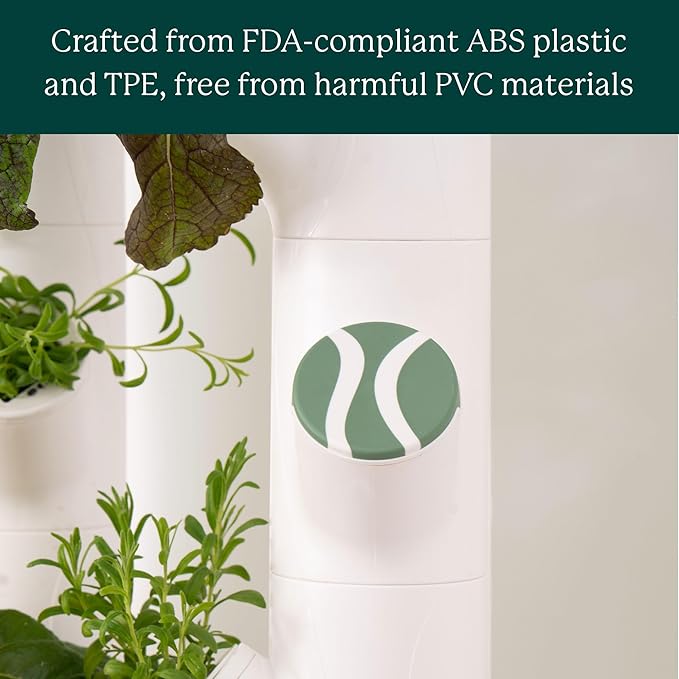 Gardyn Caps for Your Gardyn Hydroponics Growing System & Indoor Garden - Perfect Solution for a Cleaner & More Beautiful Garden - Must-Have for Growing Fewer Than 30 Plants at a Time - 10 Pack, White