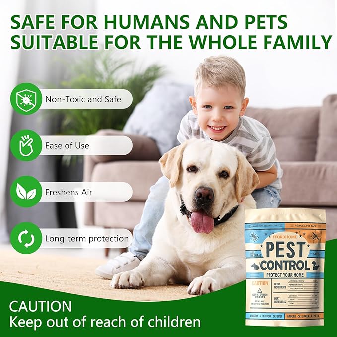 Pest Control Pouches, Rodent Repellent, Mouse Repellents, Peppermint Oil Mice Repellent, Rat Deterrent, Repel Rodents(10Pack)…