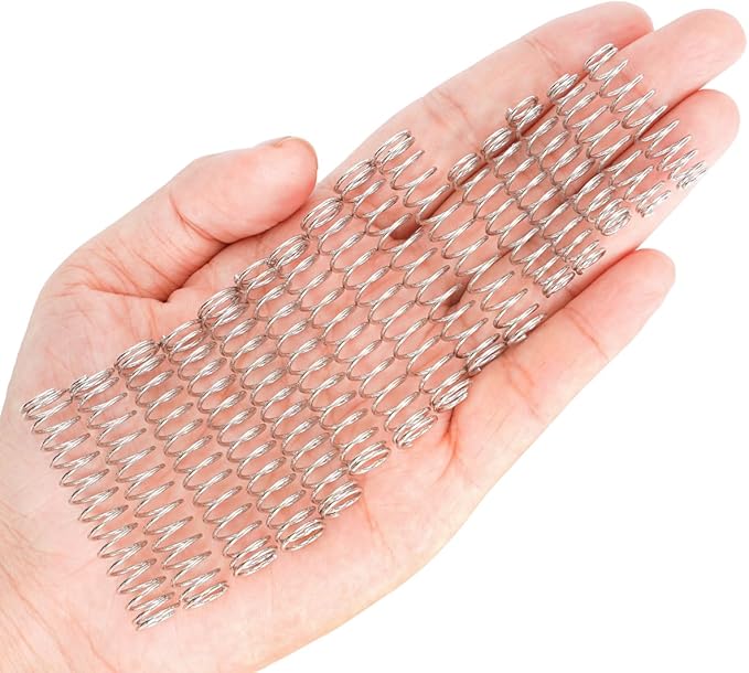 Replacement Springs for Pruners, Springs Suitable for The Multicolour 3 Pack Garden Pruning Shears Set selling on Amazon (15pcs springs mixed), Silver Tone