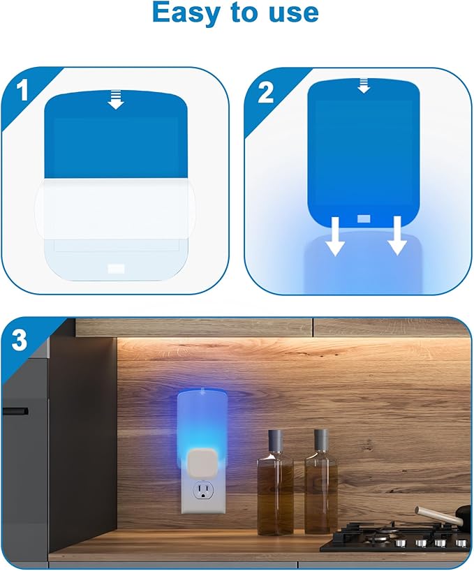 20 Pcs Refill Cartridges for Stem Flying Insect Light Trap, Replacement Glue Card Compatible with Wondercide Indoor Plug-in Blue Light Trap for Fly Bug Mosquito Gnat