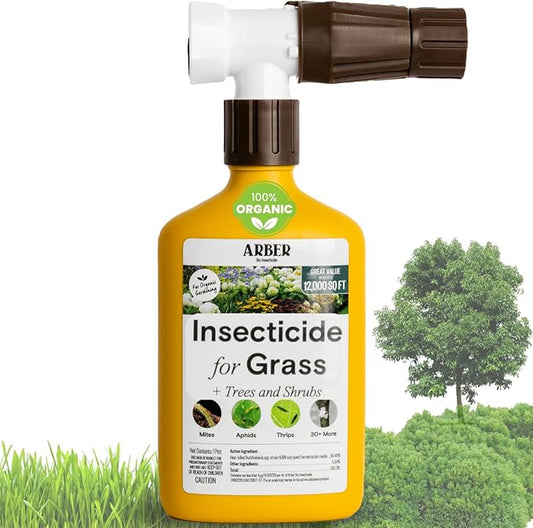 Arber Organic Liquid Concentrate for Indoor and House Plants | Natural Gardening (RTS Insecticide Lawn, Tree & Shrub)