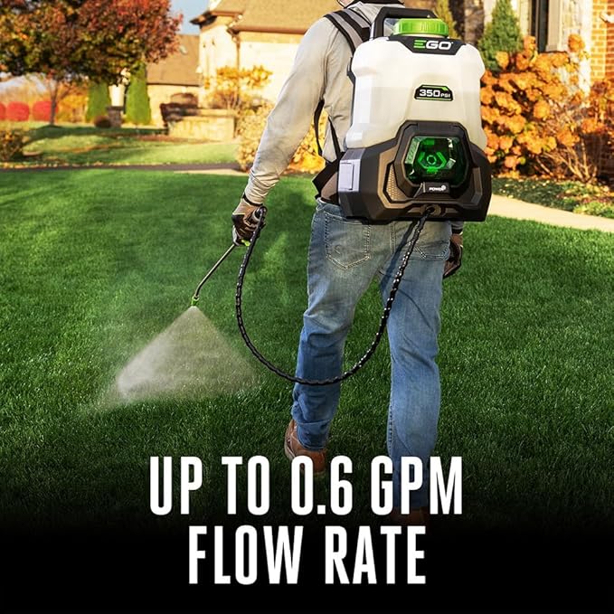 EGO POWER+ 4 Gallon, Backpack Sprayer for Lawn and Garden, Electric Pump, Battery and Charger Not Included - BSP3500