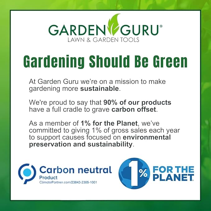 Garden Guru Titanium Dandelion Weeder Tool - Rust Resistant - Ergonomic Handle - Weed Puller for Planting, Weeding, Flower and Vegetable Care in Lawn Garden Yard