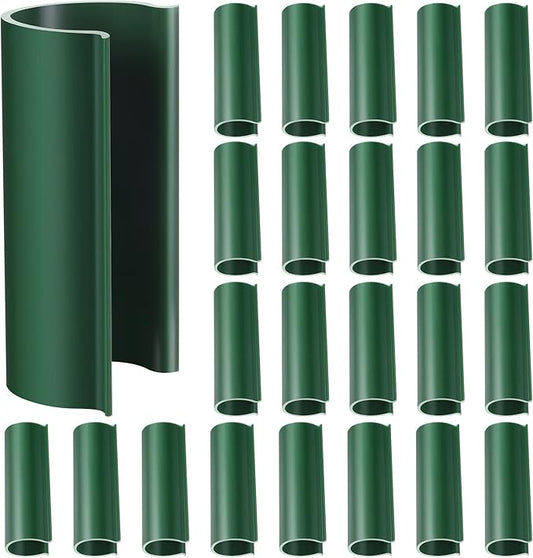 Jetec 32 Pcs PVC Pipe Clips Pool Cover Clamps for Above Ground Pool Greenhouses, Row Covers, Garden, Shelters, Bird Protection, 2.4 Inch Long(for 1/2 Inch PVC Pipe,Green)