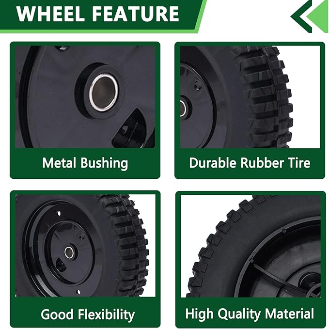 2 Pack Replaces MTD 734-2010B Wheel Cub Cadet Craftsman 734-2010 734-2010A 9"X2-1/8"