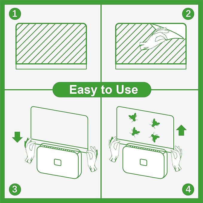 40 Packs Refill Card(Refills Only) for Plug in UV Light Fly Trap, Sticky Board Refills for LFSYS Plug-in Fly Trap