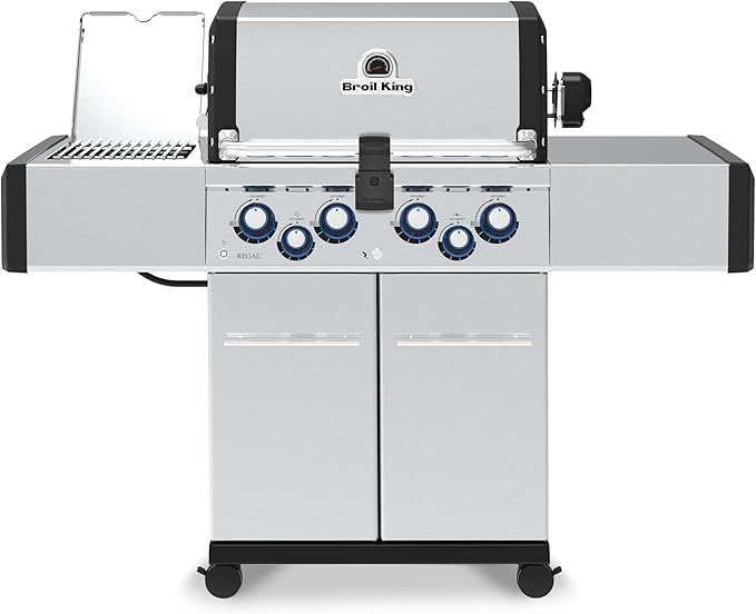 Broil King 956947 Regal S 490 Pro IR Natural Gas Grill, 5-Burner, Stainless Steel