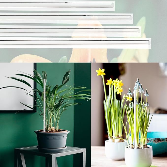 30 Pcs 18 Inch Acrylic Plant Stakes Garden Stakes Clear Orchid Stakes Clear Plant Sticks Potted Plant Christmas Support Stakes for Support Vines Grow Upright Indoor Outdoor Plants