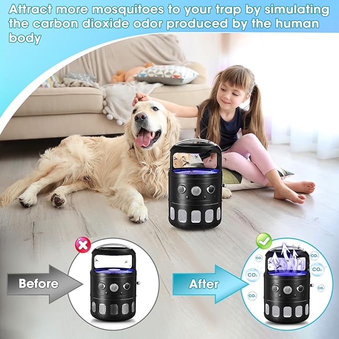 2 Pack Mosquito Attractant in Bulk, Lure for Bug Zapper Bait Refill Compatible with All Mosquito Trap Enhances Catch Rates for Indoor Outdoor Traps, Safe and Long Lasting