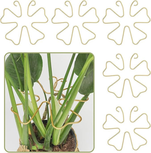 PRETTY JOLLY 5PCS Iron Monstera Plant Support Stakes Premium Plant Stand for Indoor & Outdoor Plants Practical Leaf Holders,Durable Trellis Accessories for Gardening Enthusiasts(Butterfly)