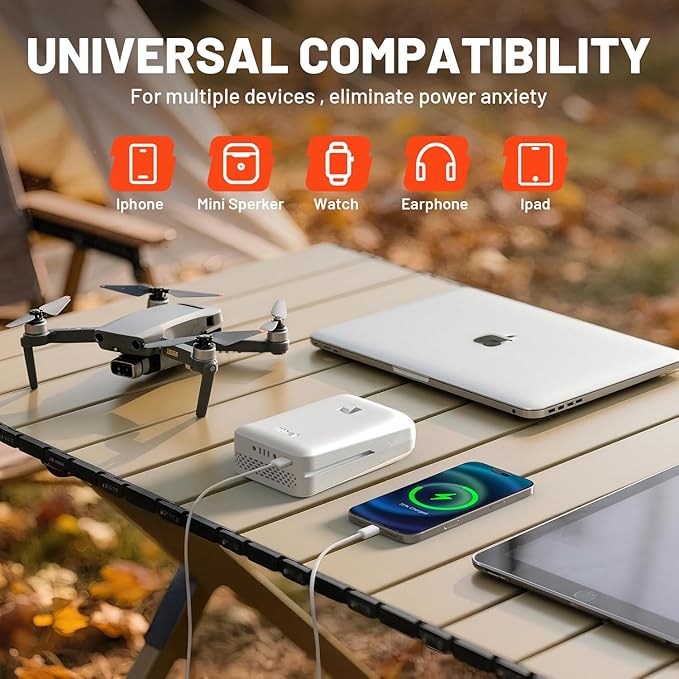 Litheli 20V Cordless Leaf Blower Battery Powered Leaf Blower, 2.0 Ah Battery Lightweight 2 Speed Axial Electric Blowers for Lawn Care, Patio, Snow, Dust, Blowing Leaves