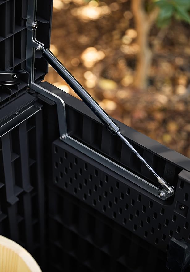 Veradek Everything Deck Box 120 Gallon | Lockable Storage Box and Organization for Patio Furniture, Outdoor Cushions, Throw Pillows, and Garden Tools