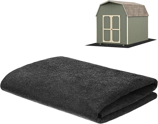 Outdoor Storage Shed Mat, 3x3 FT Waterproof Small Shed Flooring Mat for Patio Furniture Floor Protecting from Wear/Liquid/Dust/Oil, Non-Slip Carport Pad [Grey]