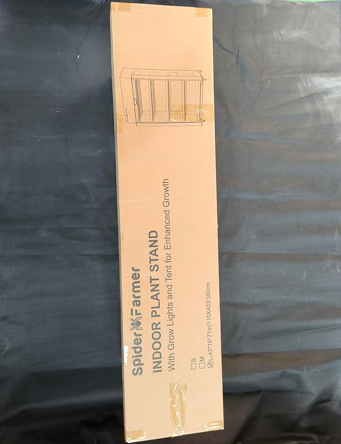 Spider Farmer 2025 Plant Stand with Grow Lights, 6-Tier Plant Shelf with 10Pcs 3ft Full Spectrum 220W Led Lamp and Grow Tent, for Veg Seed Starting Plants Growth Greenhouse 5000K 43Lx16Dx71H (Update)