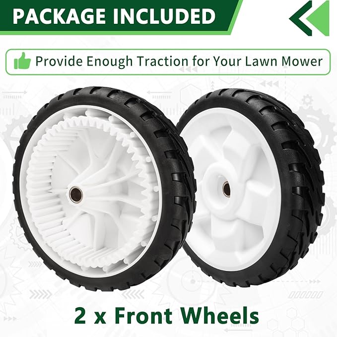 2 Pack Front Drive Wheels Replaces Toro 119-0311 205-360 20954 137-4832 Wheels
