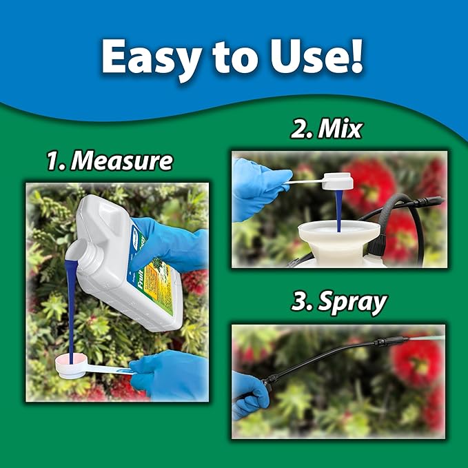 Monterey LG 6184 Fruit Tree Plus for Control of Insects, Diseases & Mites Conc 1pt,White Bottle