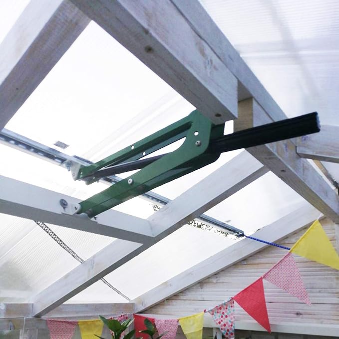 BIBISTORE 132 Lbs Capacity Heavy Duty Automatic Greenhouse Vent Opener Solar Power Auto Hothouse Window Opener Greenhouse Roof Vent Kit Greenhouse Accessories Perfect for Heavy Windows