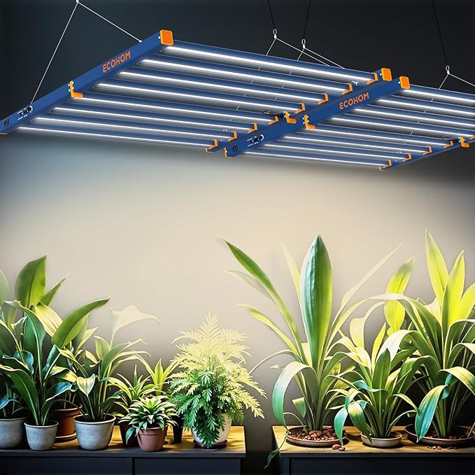 LED Grow Light, 1000W Grow Lights for Indoor Plants, Full Spectrum Growing Light Plant Foldable & Hanging Growing Lamps, Daisy Chain Dimmable Grow Lamp, Commercial for 6x6ft Coverage in Grow Tent