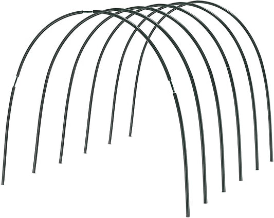 Gardzen Garden Hoops, DIY Greenhouse Hoops for Raised Beds, Row Cover, Garden Netting 72PCS
