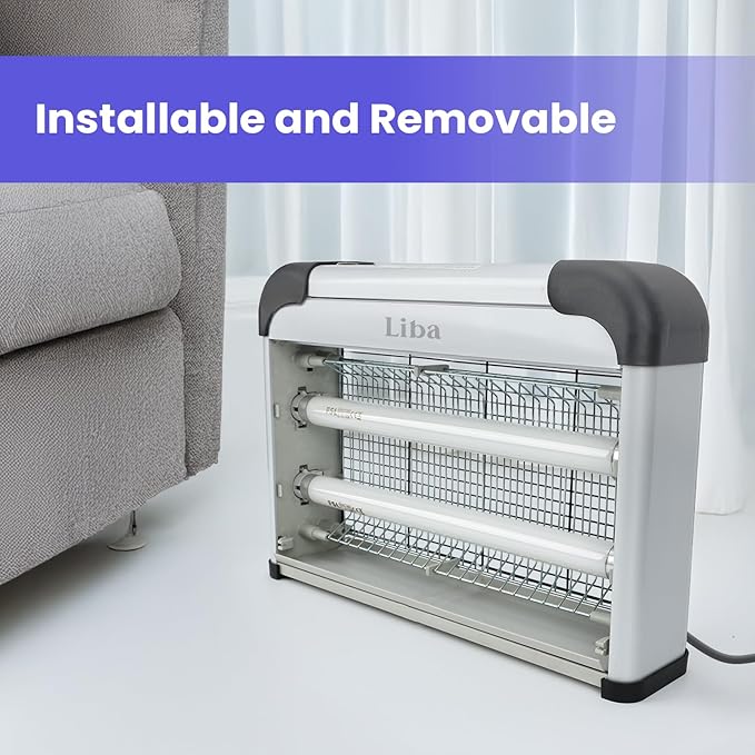 LiBa Bug Zapper Replacement UV Lamp Bulb - 10W Light Tubes, Compatible with 20W Indoor Electronic Mosquito Lamp, Suitable for LiBa Indoor Mosquito Zapper