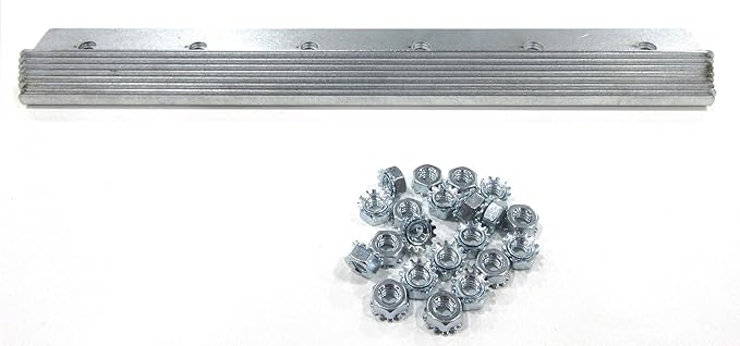 Strip Curtain Door Hardware - Commercial Industrial Strength Universal Jamb or Wall Mount Strip Door Hanger, 14 ga Galvanized Steel Plastic Strip Door Hanger - 6 Foot (Two 3 Foot Sections)