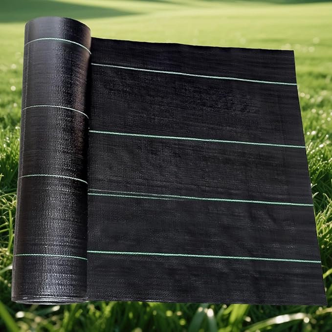 Weed Barrier Fabric Heavy Duty 5FT x 300FT - Premium Landscape Fabric for Weed Control, High Permeability for Agriculture, Gardening, Construction & Driveways