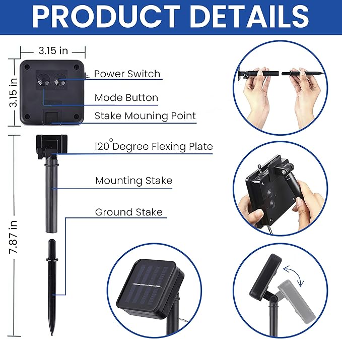 FLAGWIX Halloween Garden Flag - Solar Flag Light for Garden Decor 11.5"x17.5" - Fall Garden Flags for Halloween Decorations, Pumpkin Yard Flags for Fall Outdoor Decor, Outside Decorations for Yard