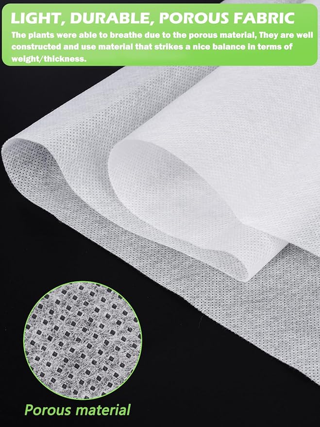 Abimars Thicker Plant Covers Freeze Protection 1.77 oz/yd², 5ft x 33ft Reusable Floating Row Cover for Garden, Frost Cloth Plant Freeze Protection, Plant Blanket for Outdoor Plants